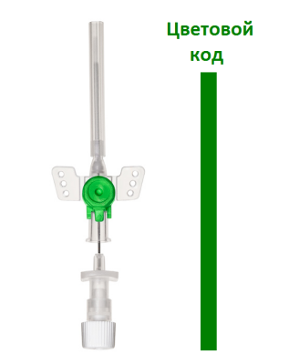 Катетер внутривенный периферический TOPCATH X Plus с инъекционным портом и крыльями модернизированный, FEP, размер G: 18 купить оптом в Красноярске